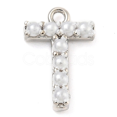 Plastic Imitation Pearl Pendants KK-P230-17P-T-1