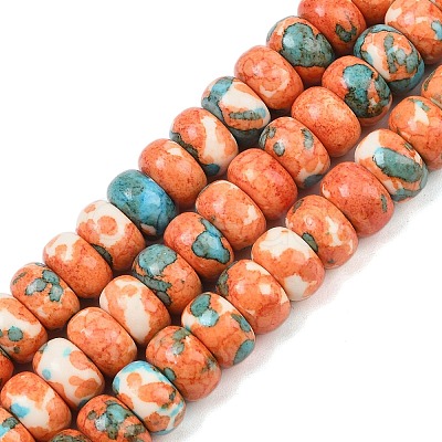 Dyed Synthetic Riverstone Beads Strands G-Z105-C01-01F-1