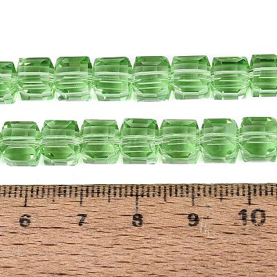 Transparent Glass Beads Strands LS-GLAA-R041-8x8mm-A14-1