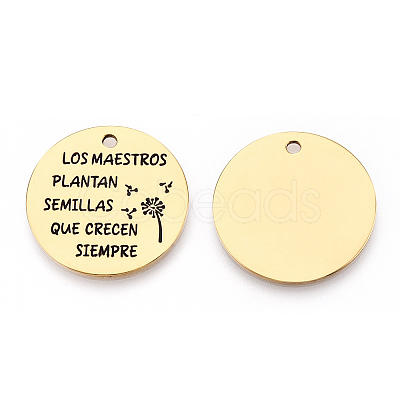 201 Stainless Steel Pendants LS-STAS-T064-37G-34-1