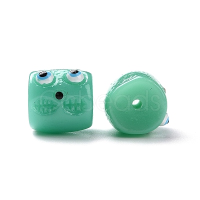 Halloween Opaque Resin Beads RESI-E023-01F-1