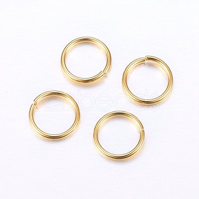 304 Stainless Steel Open Jump Rings STAS-O098-01G-11-1