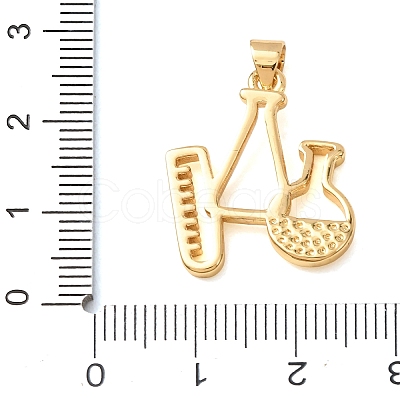 Brass Pendants KK-CBA0009-04G-1