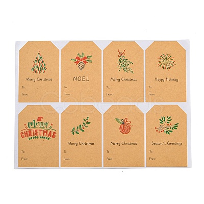 Christmas Theme Paper Stickers STIC-P013-05B-1