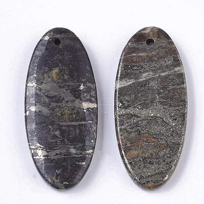 Natural Pyrite Pendants X-G-S366-005-1