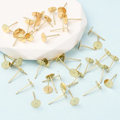 304 Stainless Steel Stud Earring Findings STAS-E025-4G-1