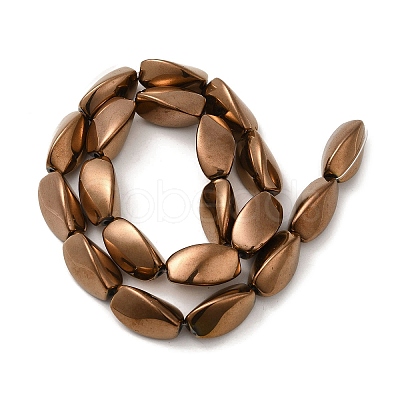 Electroplated Non-magnetic Synthetic Hematite Beads Strands G-P518-01G-1
