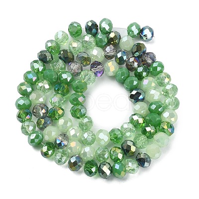 Electroplate Glass Beads Strands EGLA-YW0002-D04-1