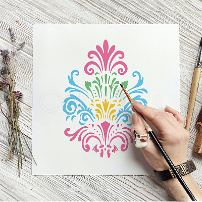 Plastic Hollow Out Drawing Painting Stencils Templates DIY-WH0396-835-1