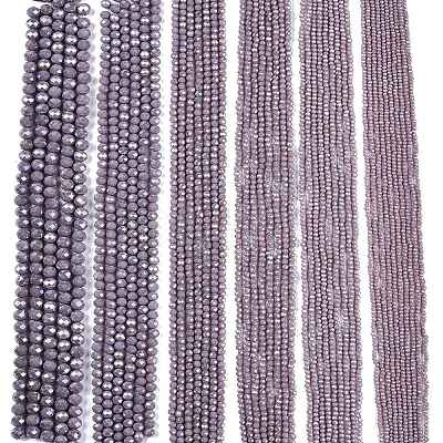 Electroplate Glass Beads Strands LS-EGLA-A044-P4mm-A13-1