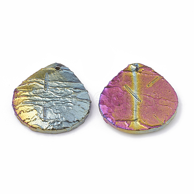 Natural Dragon Blood Stone Pendants G-S329-003-1