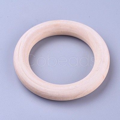 Unfinished Wood Linking Rings X-WOOD-F002-01-65mm-1