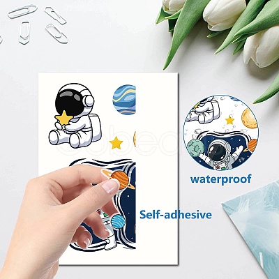 8 Sheets 8 Styles PVC Waterproof Wall Stickers DIY-WH0345-119-1