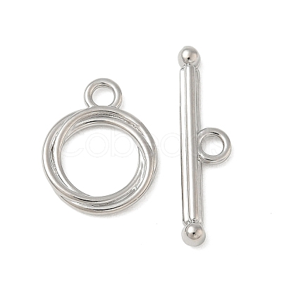 Brass Toggle Clasps KK-CBAFC6C-07G-P-1