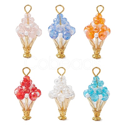 Glass Pendants PALLOY-MZ01302-1