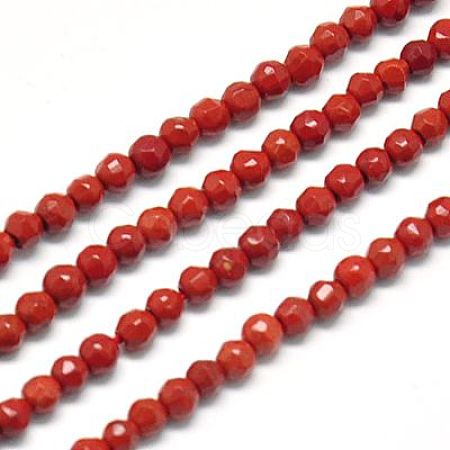Natural Red Jasper Beads Strands X-G-J002-22-1
