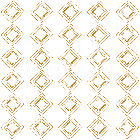 Brass Linking Rings KK-SC0001-22G-1