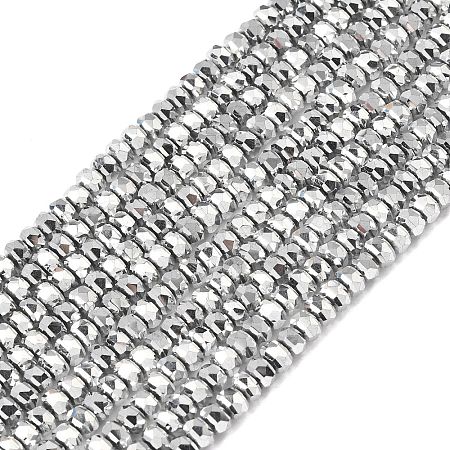 Electroplate Glass Beads Strands GLAA-Q105-03U-1