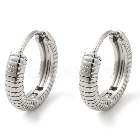 Non-Tarnish 304 Stainless Steel Hoop Earrings EJEW-G364-16P-1