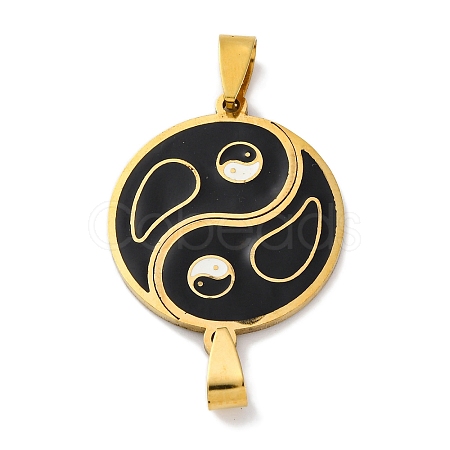 201 Stainless Steel Connector Charms with Enamel STAS-Q342-14G-1