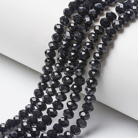 Opaque Solid Color Glass Beads Strands X1-EGLA-A034-P4mm-D18-1