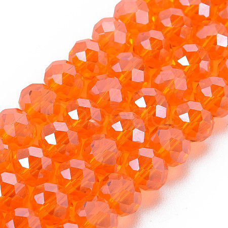 Electroplate Glass Beads Strands EGLA-A034-T3mm-A07-1