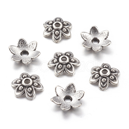 Tibetan Style Alloy Bead Caps LF0626Y-1