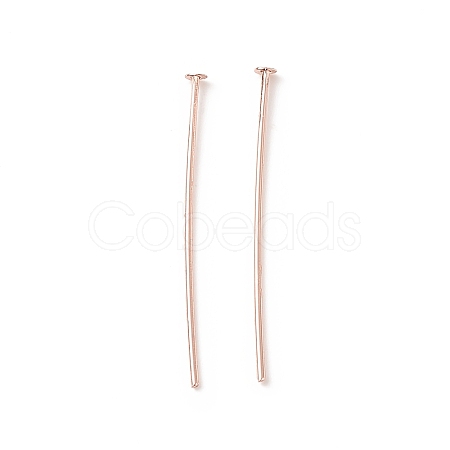 Brass Flat Head Pins X-KK-WH0058-03B-RG-1