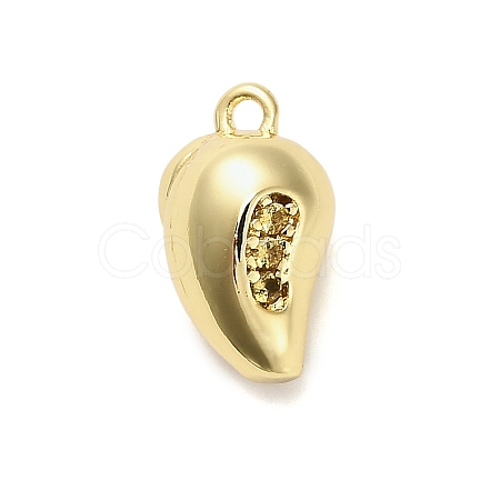 Brass Micro Pave Cubic Zirconia Pendants KK-L229-001G-08-1