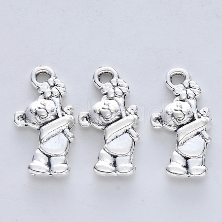 Tibetan Style Alloy Pendants X-TIBE-R316-045AS-RS-1