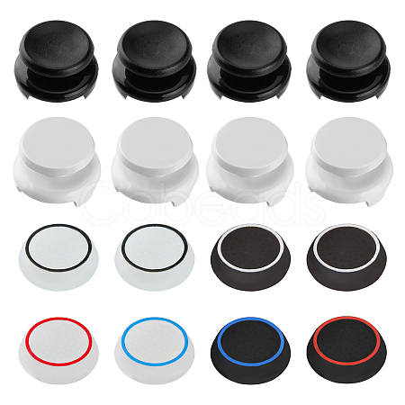 SUPERFINDINGS 16Pcs 8 Style Plastic & Silicone Joystick Cap AJEW-FH0002-86-1