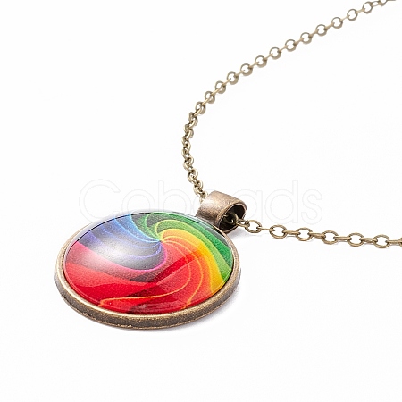 Rainbow Pride Necklace LS-NJEW-F290-01C-1
