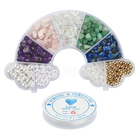 DIY Gemstone Bracelet Making Kit DIY-YW0006-02-1