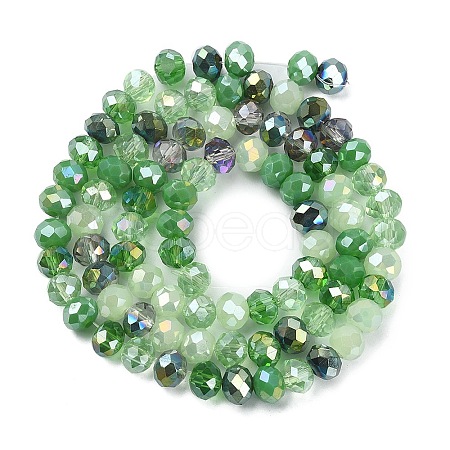 Electroplate Glass Beads Strands EGLA-YW0002-D04-1