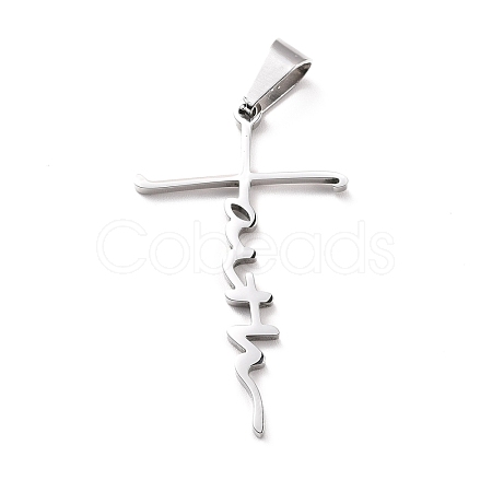 Non-Tarnish 304 Stainless Steel Pendants STAS-D179-13P-1