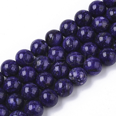 Natural Charoite Beads Strands G-S150-57-10mm-1