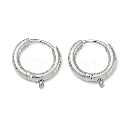 304 Stainless Steel Huggie Hoop Earring Findings SA-CBA1CA2-11P-1