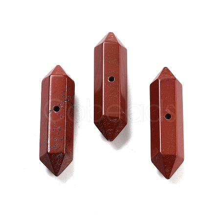 Natural Red Jasper Double Terminal Pointed Beads G-A231-01B-1