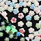 Luminous Resin Decoden Cabochons, Glow in the Dark, Flower, Mixed Color, 8x4mm