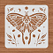 Large Plastic Reusable Drawing Painting Stencils Templates, for Painting on Scrapbook Fabric Tiles Floor Furniture Wood, Square, Butterfly Farm, 300x300mm