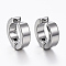 Tarnish Resistant 304 Stainless Steel Clip-on Earrings, Hypoallergenic Earrings, Stainless Steel Color, 13x4mm