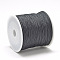 Nylon Thread, Chinese Knotting Cord, Black, 1mm, about 284.33 yards(260m)/roll