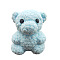 TPR Stress Toy, Funny Fidget Sensory Toy, for Stress Anxiety Relief, Bear, Light Cyan, 57x70x80mm