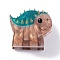 Cute Mini Dinosaur Acrylic Claw Hair Clips, Animal Hair Accessories for Girls, Camel, 25.5x29x23.5mm