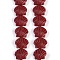 Synthetic Coral Dyed Carved Beads Strands, Shell Shape, Dark Red, 11~11.5x9x6.5mm, Hole: 1mm, about 30pcs/strand, 10.71''(27.2cm)