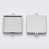 Non-Tarnish 304 Stainless Steel Cabochon Connector Settings STAS-R101-05A-2
