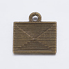 Tibetan Style Alloy Mail Charms EA10712Y-AB-3