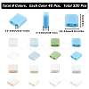 320Pcs 8 Colors 2-Hole Opaque Glass Seed Beads SEED-SC0001-15B-2