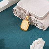 1Pc Stainless Steel Rectangle with Letter Pendants NJEW-TA0001-22E-4