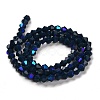 Opaque Solid Color Imitation Jade Glass Beads Strands EGLA-A039-P4mm-L09-2